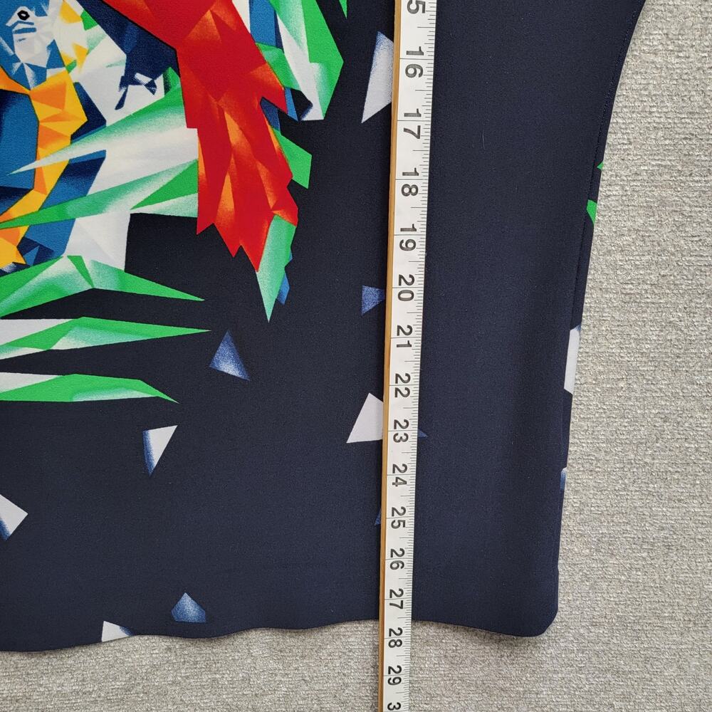 NORMA KAMALI PARROT PRINT TOP, SIZE S0 - Picture 7 of 8